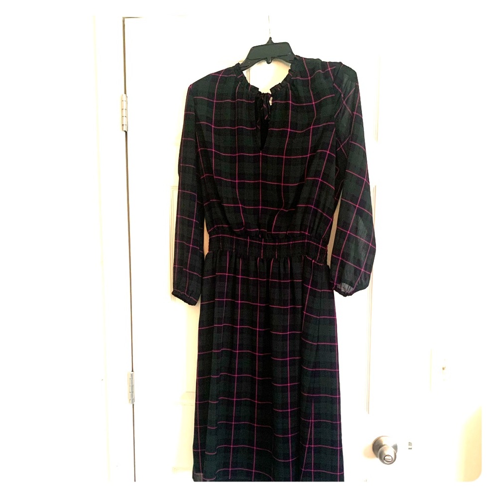 Green and Pink J.Crew Dress